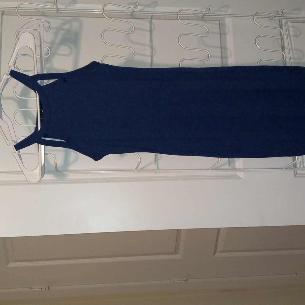 Blue tshirt pencil dress